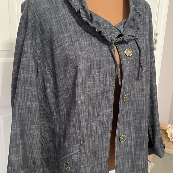 JM Collection 3/4 Sleeve Jacket, SIze 18, NWT - Picture 3 of 8